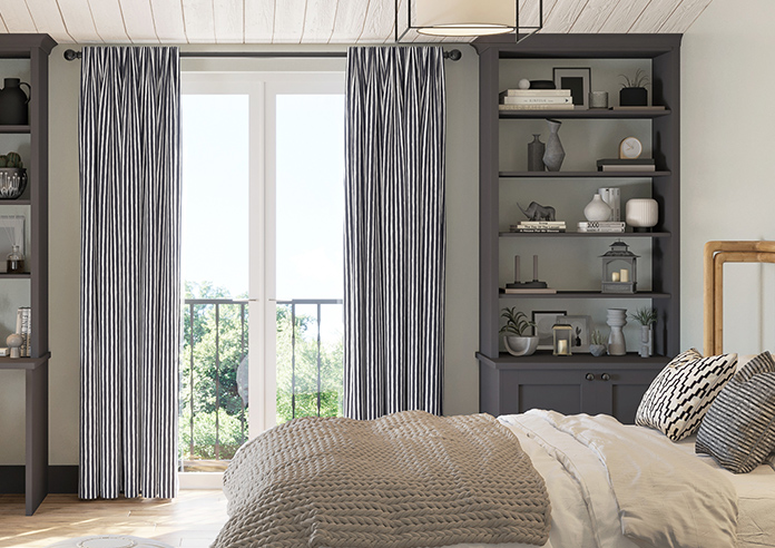 Vintage Stripe, Drama - Made to Measure Curtains - Image 3